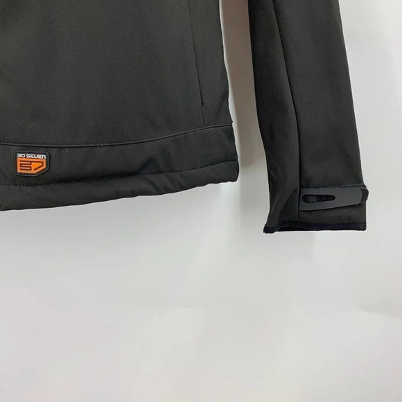 30seven‎ Men's Full Zip Heated Black Long Sleeve Soft Shell Jacket Size S - Picture 6 of 13